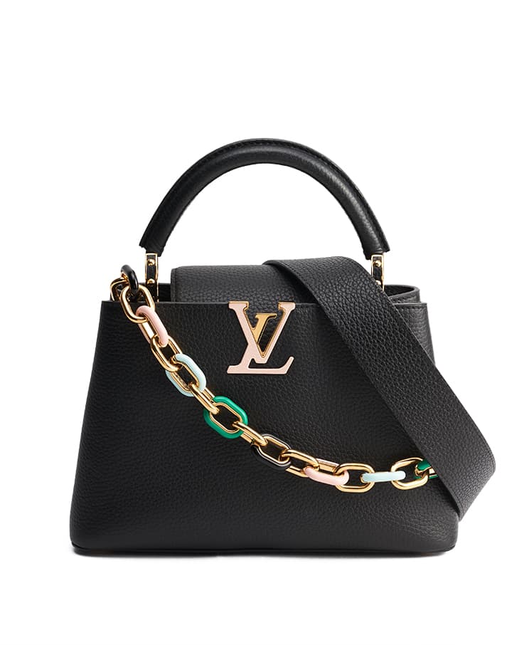 Louis Vuitton Capucines BB Taurillon Enamel Chain