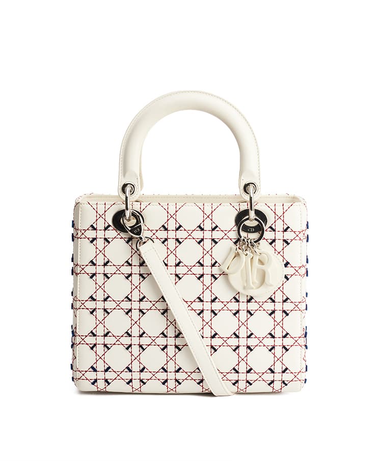 Dior Lady Dior Contrast Stitch Medium / Limited Edition