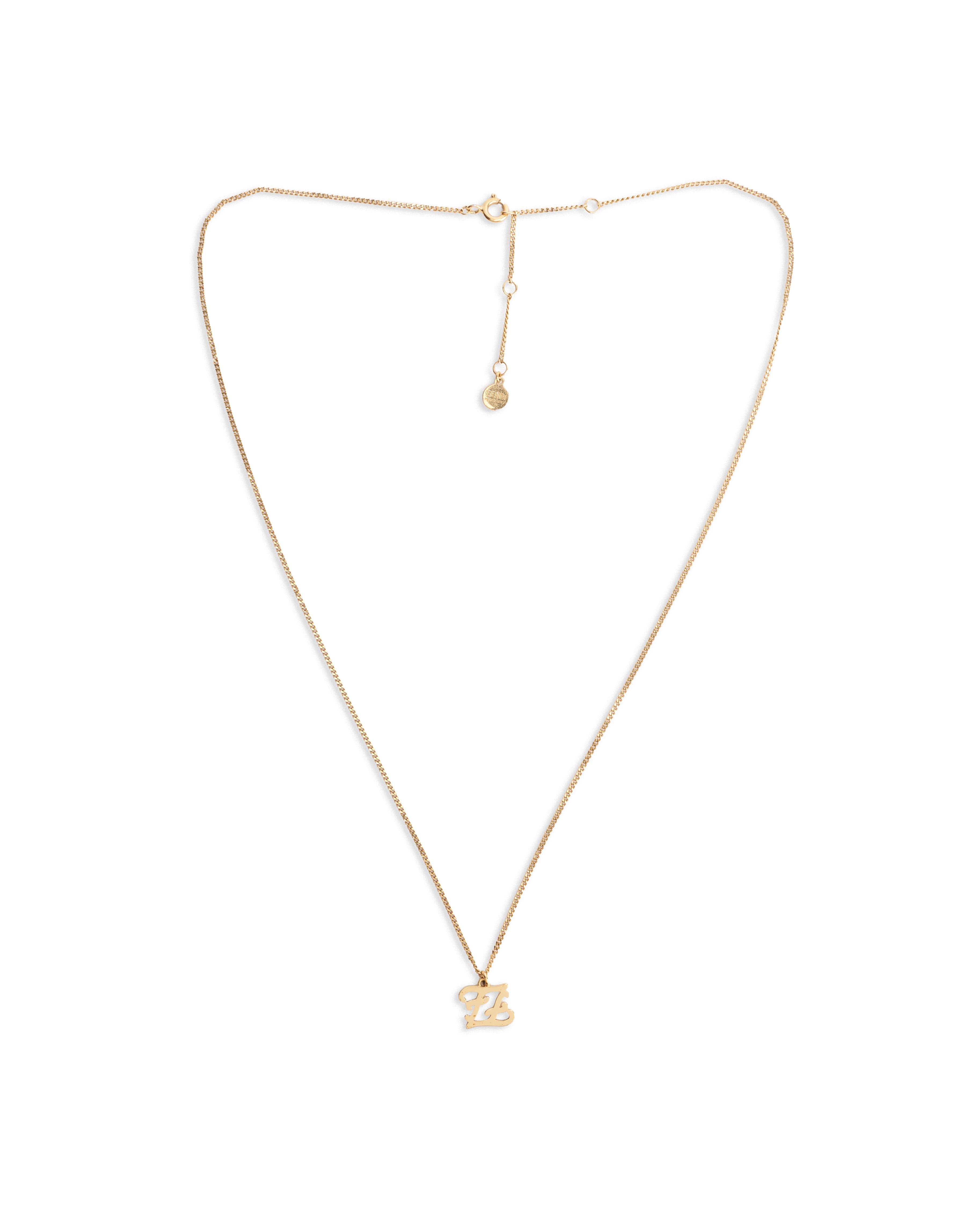 Fendi Karligraphy FF Necklace