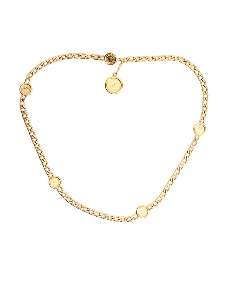 Chanel Medallion Chain-Link Belt