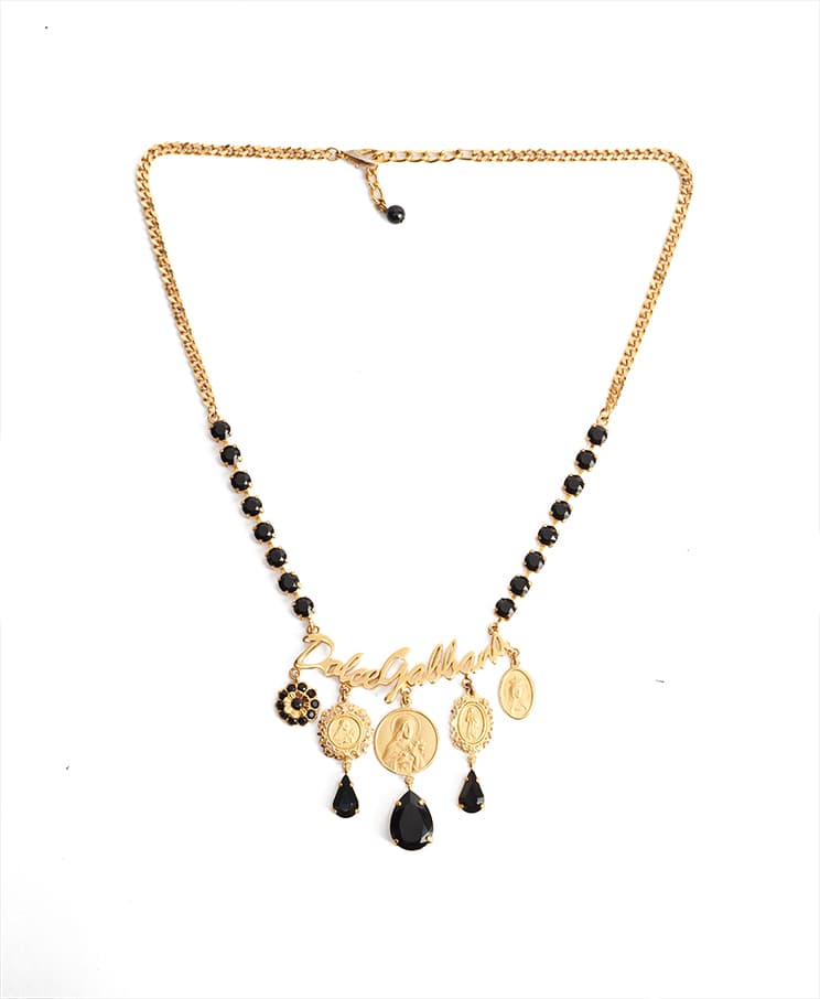 Dolce & Gabbana Votive-Motif Medallion Necklace