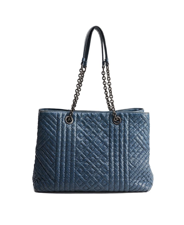 Bottega Veneta Intrecciato Double Chain Tote Medium