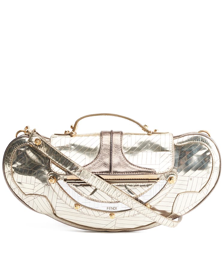 Fendi Vanity Mirrored Clutch Bag