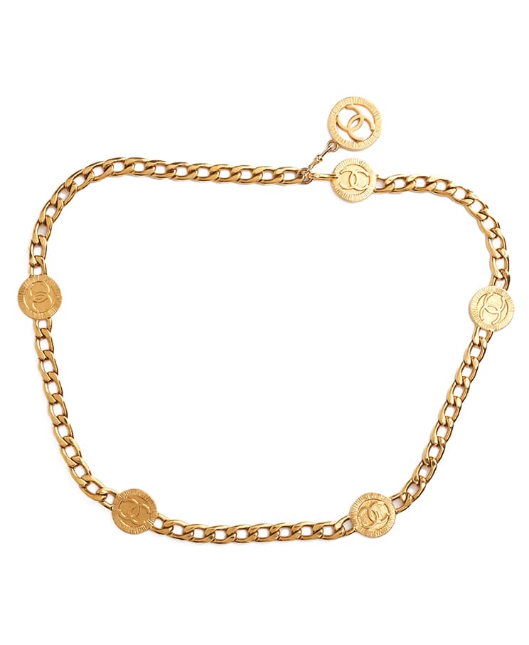 Chanel Medallion Chain-Link Belt
