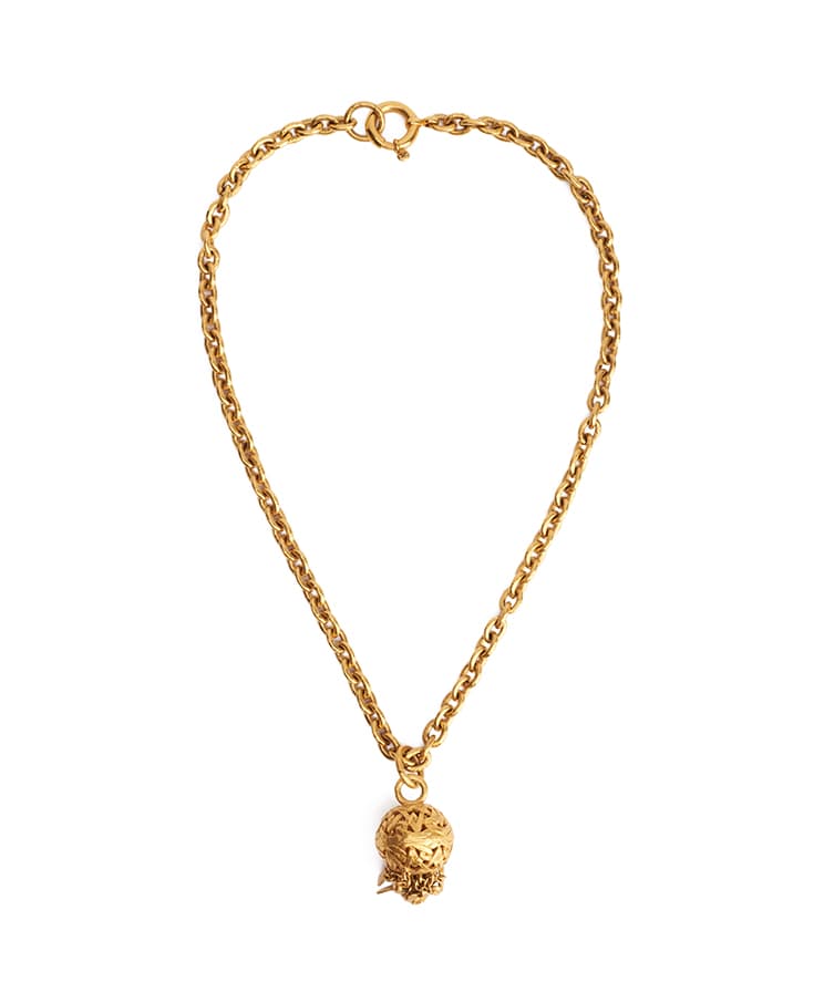 Chanel CC Ball Pendant Necklace