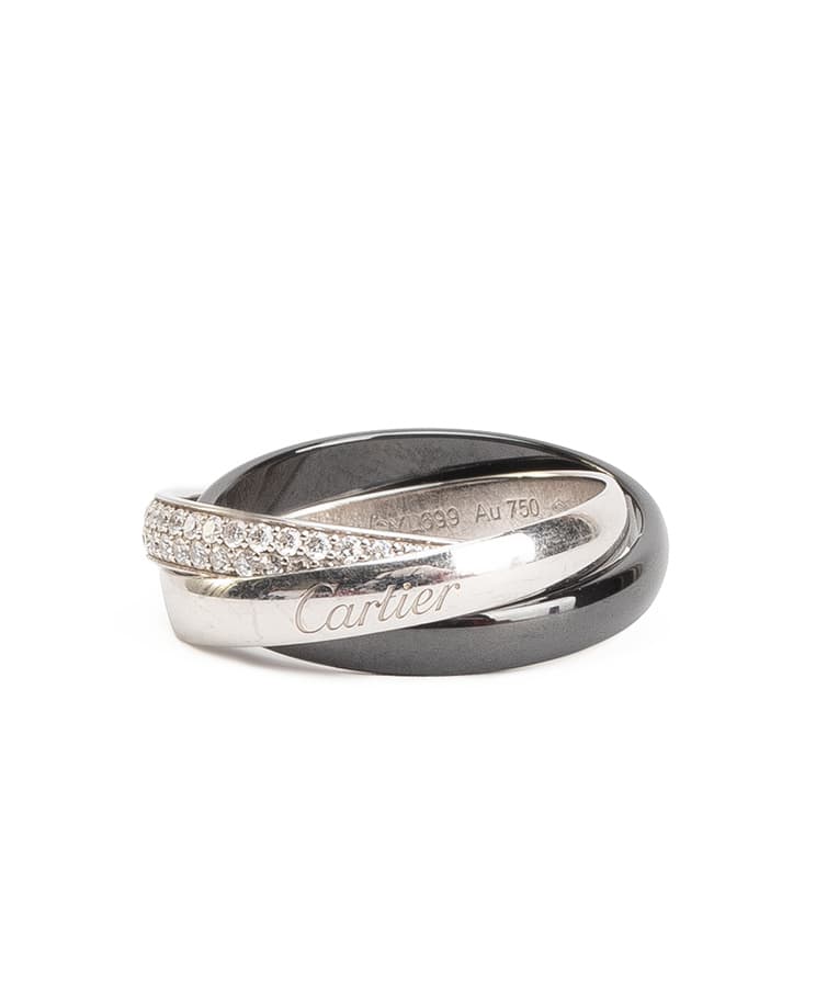 Cartier Trinity Ring in Ceramic Small