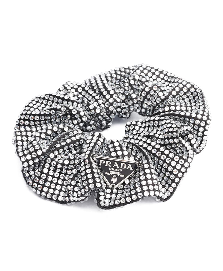 Prada Crystal Hair Scrunchie