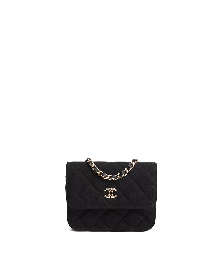 Chanel СС Quilted Jersey Flap Bag Mini VIP