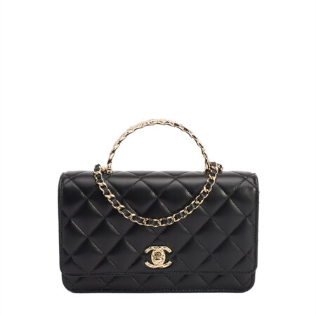 Chanel Crystal Chain Flap Top Handle Small