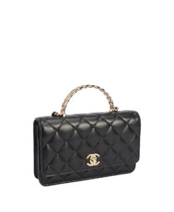 Chanel Crystal Chain Flap Top Handle Small