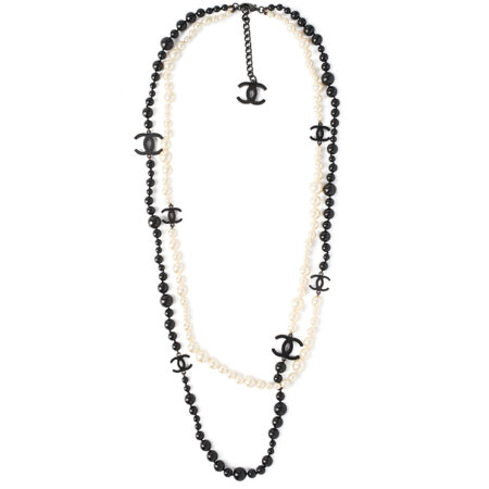 Chanel Cc Logo Long Necklace