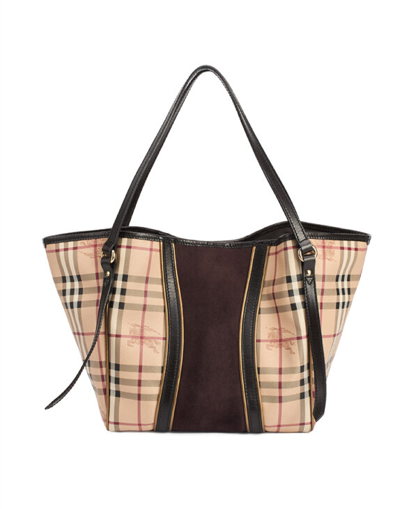 Burberry Canterbury Haymarket Tote Small – (ex)bags