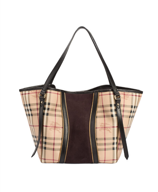 Burberry Canterbury Haymarket Tote Small – (ex)bags