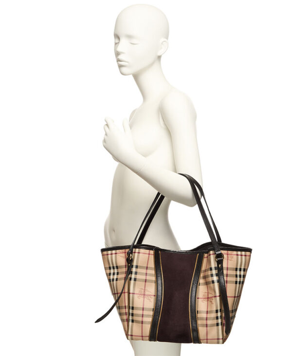 Burberry Canterbury Haymarket Tote Small – (ex)bags