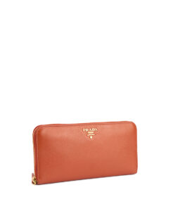 Prada Zip Around Wallet Vitello Daino Long