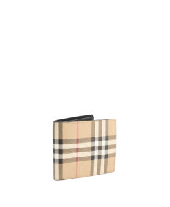 Burberry Check Bifold Coin Wallet