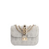 Valentino Garavani Rockstud Glam Lock Vitello Flower Small