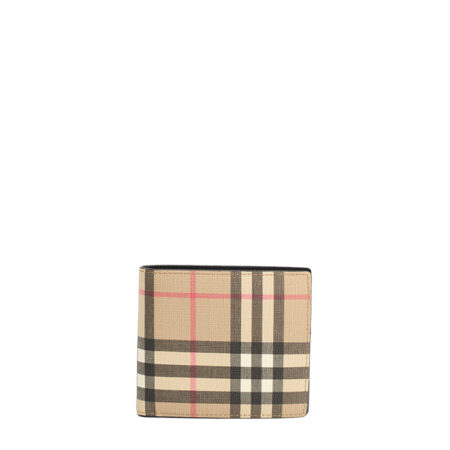 Burberry Check Bifold Coin Wallet