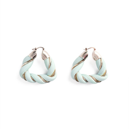 Bottega Veneta Twisted Hoop Earrings