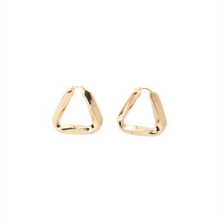 Bottega Veneta Twisted Hoop Earrings – (ex)bags