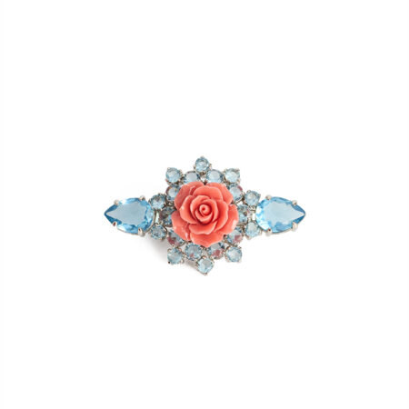 Prada Rose Hair Clip