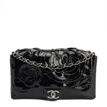 Chanel Camellia Petals Single Flap Bag Jumbo