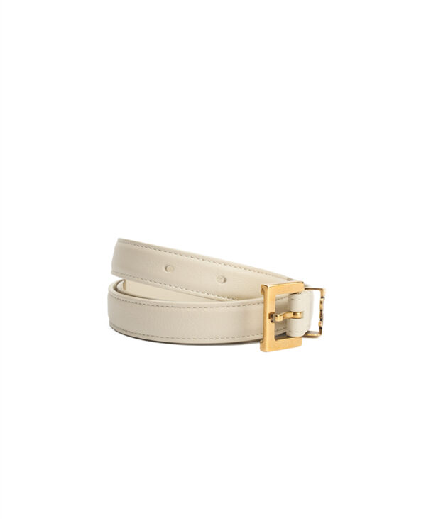 Saint Laurent Cassandre Thin With Square Buckle Belt – (ex)bags