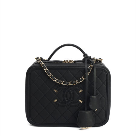 Chanel Filigree Vanity Case Large – (ex)bags