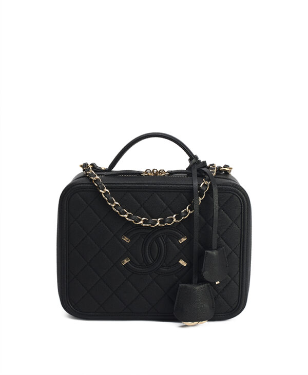 Chanel Filigree Vanity Case Large – (ex)bags