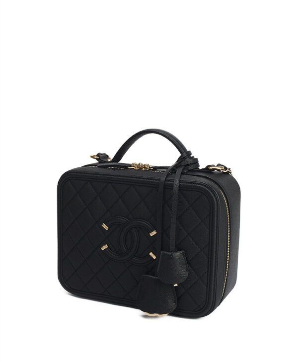 Chanel Filigree Vanity Case Large – (ex)bags