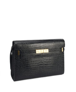 Saint Laurent Manhattan Crocodile Embossed Medium – (ex)bags