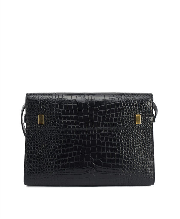 Saint Laurent Manhattan Crocodile Embossed Medium – (ex)bags