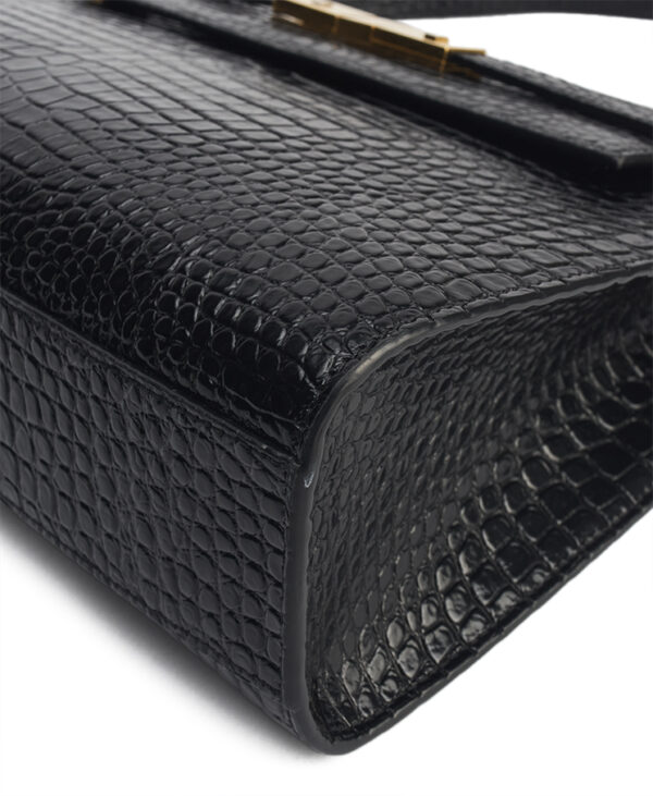 Saint Laurent Manhattan Crocodile Embossed Medium – (ex)bags