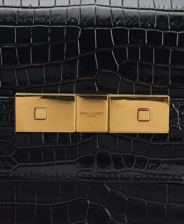 Saint Laurent Manhattan Crocodile Embossed Medium – (ex)bags