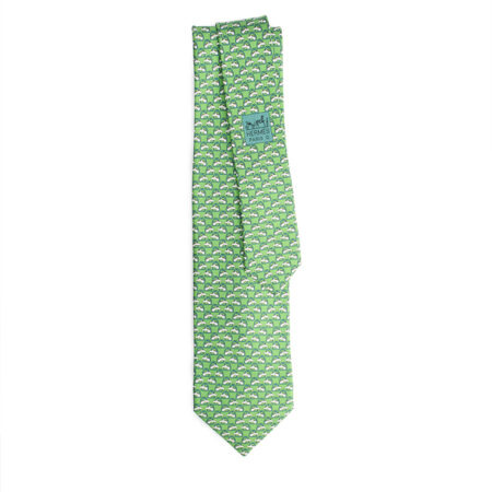 Hermes Cravate Twill Tie 8 ‘Horse Talk’ – (ex)bags