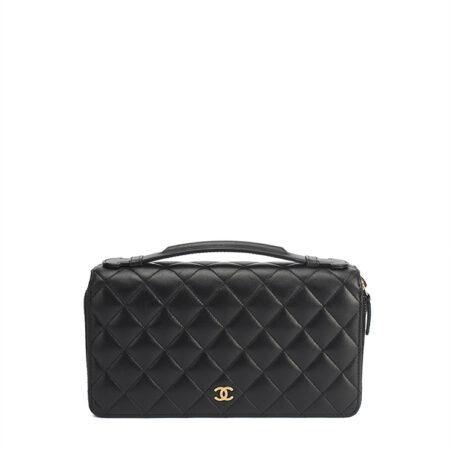 Chanel Double Zip Around Organizer Wallet