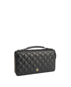 Chanel Double Zip Around Organizer Wallet