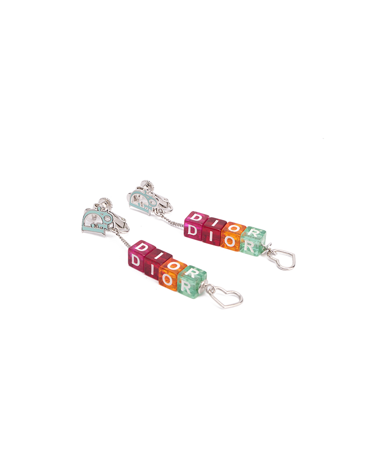 Dior Logo Dangling Earrings – (ex)bags