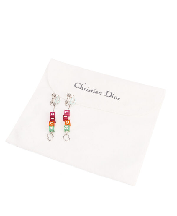 Dior Logo Dangling Earrings – (ex)bags