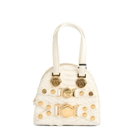 Versace Tribute Medallion Bowling Bag Small