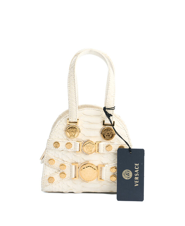 Versace Tribute Medallion Bowling Bag Small – (ex)bags
