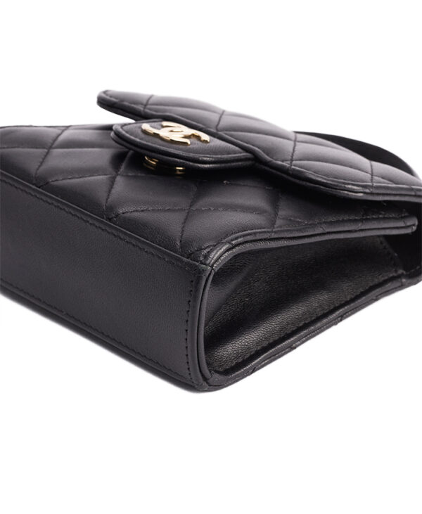 Chanel Top Handle Flap Clutch With Chain – (ex)bags