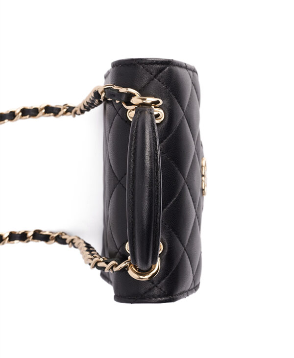 Chanel Top Handle Flap Clutch With Chain – (ex)bags