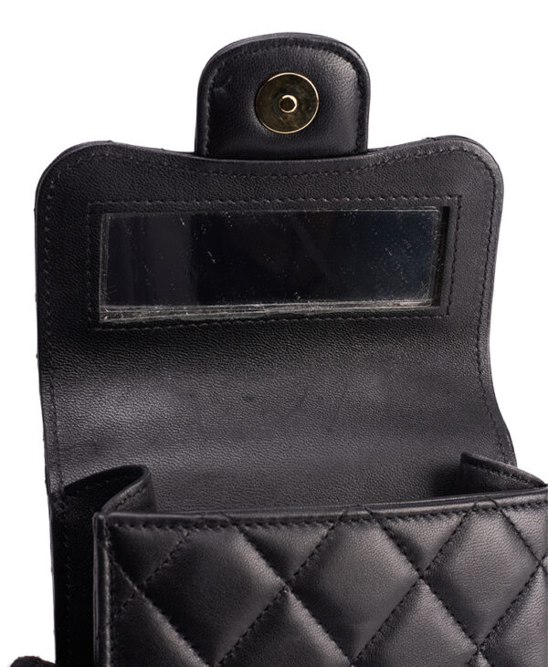 Chanel Top Handle Flap Clutch With Chain – (ex)bags