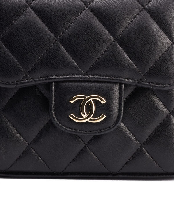 Chanel Top Handle Flap Clutch With Chain – (ex)bags