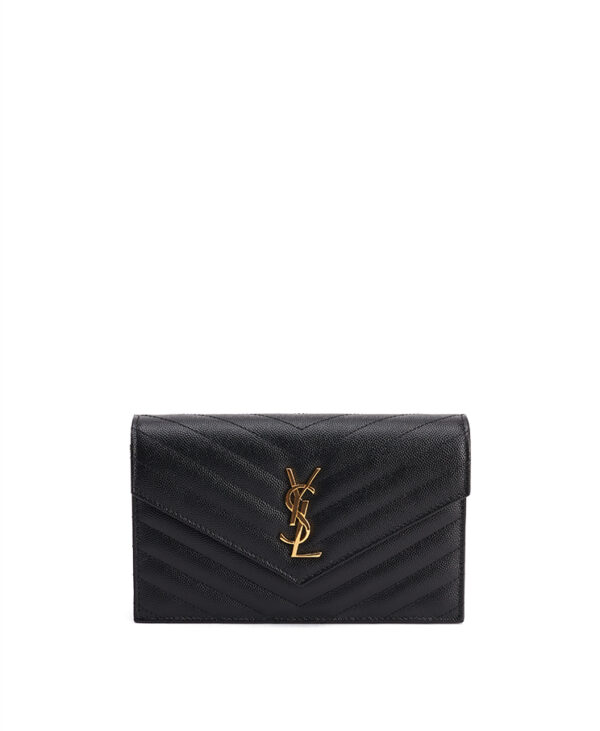 Saint Laurent Cassandre Envelope Chain Wallet – (ex)bags