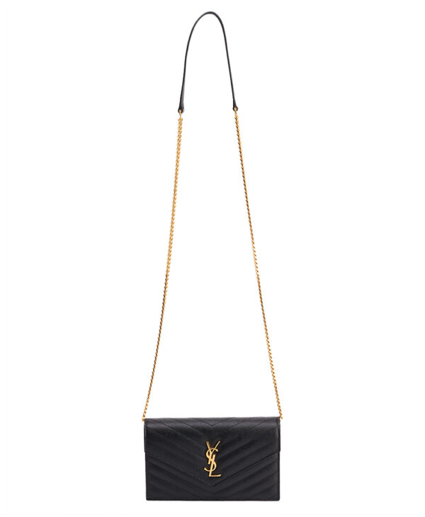 Saint Laurent Cassandre Envelope Chain Wallet – (ex)bags