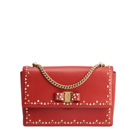 Salvatore Ferragamo Ginny Studded Medium