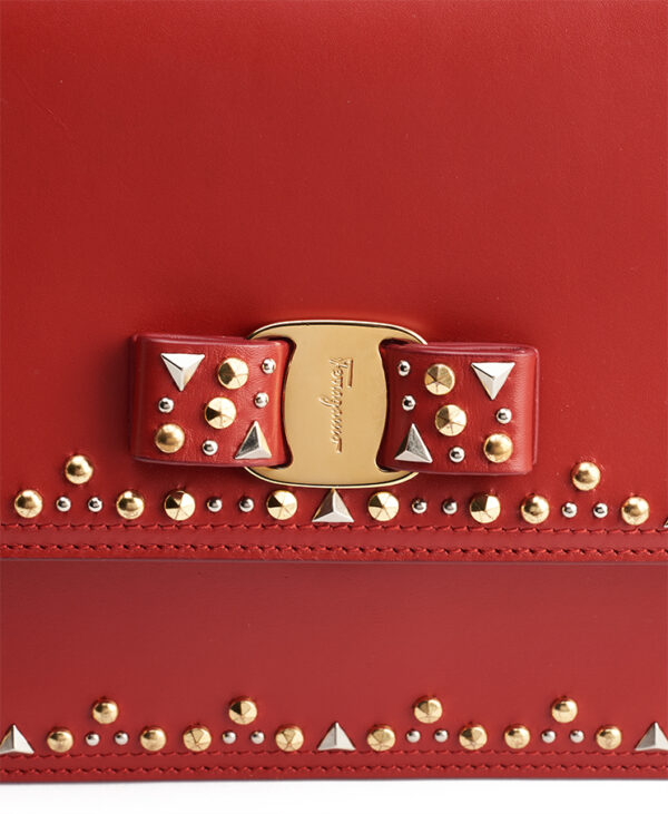 Salvatore Ferragamo Ginny Studded Medium – (ex)bags