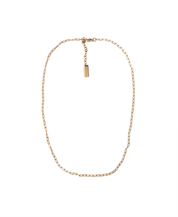 Saint Laurent Rectangular Thin Short Chain Necklace – (ex)bags
